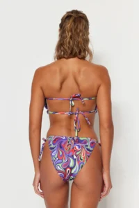 TRENDYOLMİLLA Abstract Patterned Tunnel Normal Hem Bikini Bottom - Image 6