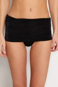 TRENDYOLMİLLA Black Alternative Use High Waist Normal Bikini Bottom - Image 4