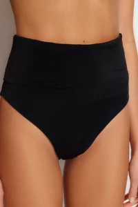 TRENDYOLMİLLA Black Alternative Use High Waist Normal Bikini Bottom - Image 7
