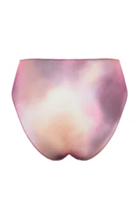 TRENDYOLMİLLA Gradient Patterned Mesh Detailed High Waist High Leg Bikini Bottom - Image 8