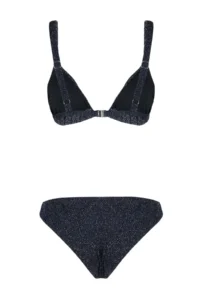 TRENDYOLMİLLA Navy Blue Triangle Covered Regular Regular Waist Bikini Set - Image 8