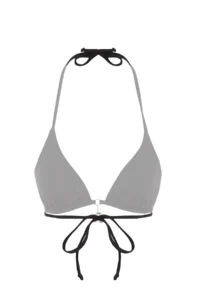 TRENDYOLMİLLA Black with accessories Triangle Covered Bikini Top - Image 8