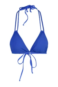 TRENDYOLMİLLA Saks Blue Piped Triangle Covered Bikini Top - Image 9