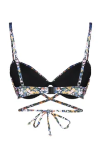 TRENDYOLMİLLA Floral Patterned tied up balconette Push Up Bikini Top - Image 8
