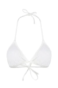 TRENDYOLMİLLA Ecru Triangle Covered Bikini Top - Image 8