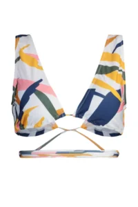 TRENDYOLMİLLA Abstract Patterned Triangle tied up Bikini Top - Image 7