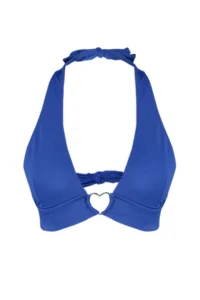 TRENDYOLMİLLA Saks Blue with accessories Triangle Covered Bikini Top - Image 7
