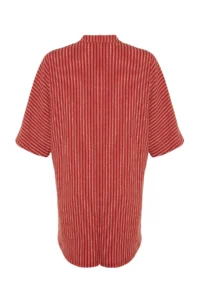 TRENDYOLMİLLA Striped Knitting Tassel Beach Mini Dress - Image 13