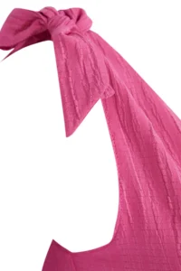 TRENDYOLMİLLA beachwear Fuchsia Weaving Binding Detailed Mini Dress - Image 7