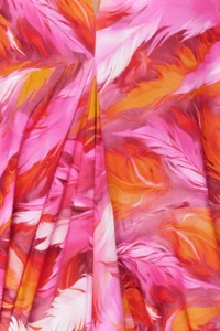 TRENDYOLMİLLA Abstract Patterned Wide Pattern Maxi Weaving Shirred Beach Dress - Image 3