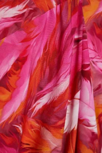 TRENDYOLMİLLA Abstract Patterned Wide Pattern Maxi Weaving Shirred Beach Dress - Image 8