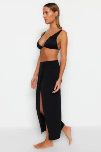 TRENDYOLMiLLA beachwear Black Weaving Maxi Skirt - Image 2