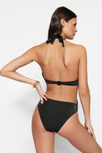TRENDYOLMİLLA Black V Telli balconette Covered Regular Mayokini - Image 6