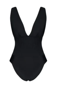 TRENDYOLMİLLA Black Derin Dekolteli Gipelli Normal Hem Swimsuit - Image 7