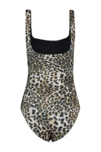 TRENDYOLMİLLA Leopard Patterned Square Neck Covered Regular Swimsuit - Image 12