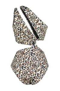 TRENDYOLMİLLA Leopard Patterned tunnelled One Shoulder Covered Regular Mayokini - Image 8
