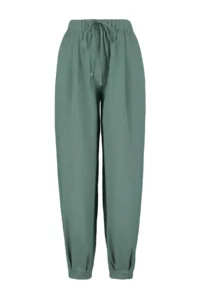 TRENDYOLMİLLA beachwear Khaki Weaving High Waist Pants - Image 6