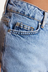 TRENDYOLMiLLA Mavi denim Beach Mini High Waist Shorts & Bermuda - Image 4