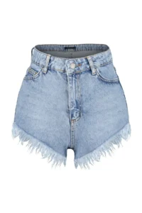 TRENDYOLMiLLA Mavi denim Beach Mini High Waist Shorts & Bermuda - Image 6