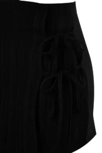 TRENDYOLMiLLA beachwear Black Weaving Binding Detailed High Waist Mini Shorts & Bermuda - Image 8