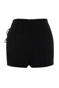 TRENDYOLMiLLA beachwear Black Weaving Binding Detailed High Waist Mini Shorts & Bermuda - Image 9