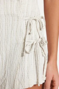 TRENDYOLMiLLA beachwear Ecru Weaving Binding Detailed High Waist Mini Shorts & Bermuda - Image 4