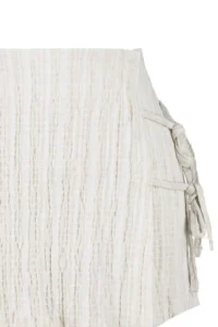 TRENDYOLMiLLA beachwear Ecru Weaving Binding Detailed High Waist Mini Shorts & Bermuda - Image 7