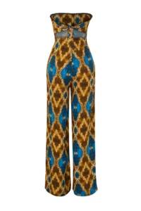 TRENDYOLMİLLA Ethnic Patterned Patterned Weaving Blouse Pants Beach Set - Image 8
