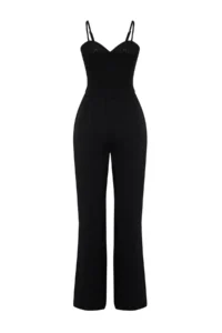 TRENDYOLMİLLA Black Weaving textured Blouse Pants Beach Set - Image 8