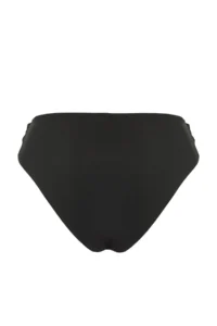 TRENDYOLMİLLA Black Knotted Regular High Waist Bikini Bottom - Image 6