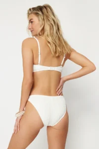 TRENDYOLMİLLA Ecru Regular Regular Waist Bikini Bottom - Image 5