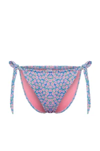 TRENDYOLMİLLA Floral Patterned Tunnelated High Leg brazilian Bikini Bottom - Image 8