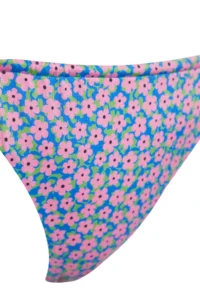 TRENDYOLMİLLA Floral Patterned Tunnelated High Leg brazilian Bikini Bottom - Image 9
