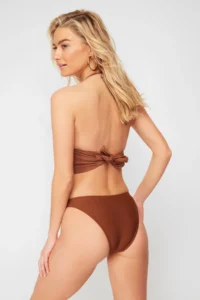 TRENDYOLMİLLA Brown Regular Bikini Bottom - Image 4