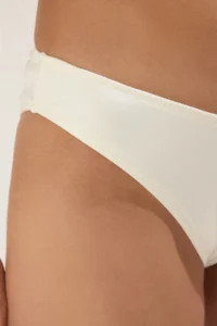 TRENDYOLMİLLA Ecru Regular Regular Waist Bikini Bottom - Image 4