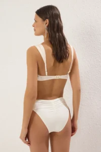 TRENDYOLMİLLA Ecru Regular Regular Waist Bikini Bottom - Image 5