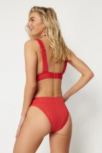TRENDYOLMİLLA Rejection textured Regular Bikini Bottom - Image 4