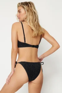 TRENDYOLMİLLA Black Regular Regular Waist Bikini Bottom - Image 4