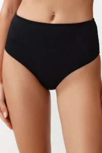TRENDYOLMİLLA Black hipster High Waist Basic Bikini Bottom - Image 4