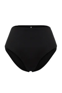 TRENDYOLMİLLA Black hipster High Waist Basic Bikini Bottom - Image 6