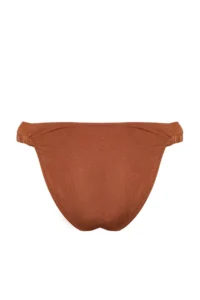 TRENDYOLMİLLA Brown Shirred brazilian Bikini Bottom - Image 10