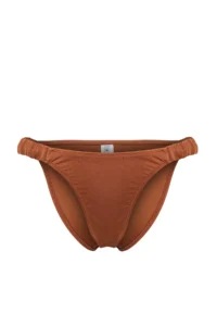 TRENDYOLMİLLA Brown Shirred brazilian Bikini Bottom - Image 8