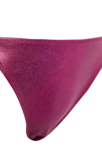 TRENDYOLMİLLA Purple tied up Shiny Lak Printed brazilian Bikini Bottom - Image 7