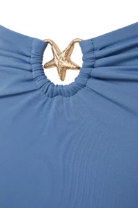 TRENDYOLMİLLA Mavi with accessories Regular High Waist Bikini Bottom - Image 7