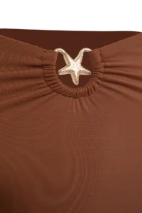 TRENDYOLMİLLA Brown with accessories Regular High Waist Bikini Bottom - Image 6