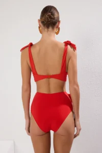 TRENDYOLMİLLA Rejection tied up hipster High Waist Bikini Bottom - Image 4