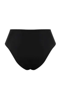 TRENDYOLMİLLA Black V Cut Regular High Waist Bikini Bottom - Image 8