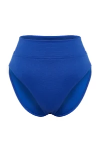TRENDYOLMİLLA Saks Blue Regular High Waist Bikini Bottom - Image 6