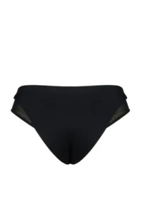 TRENDYOLMİLLA Black Mesh Detailed High Waist Regular Bikini Bottom - Image 9