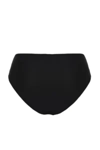 TRENDYOLMİLLA Black Drapeli Regular High Waist Bikini Bottom - Image 6